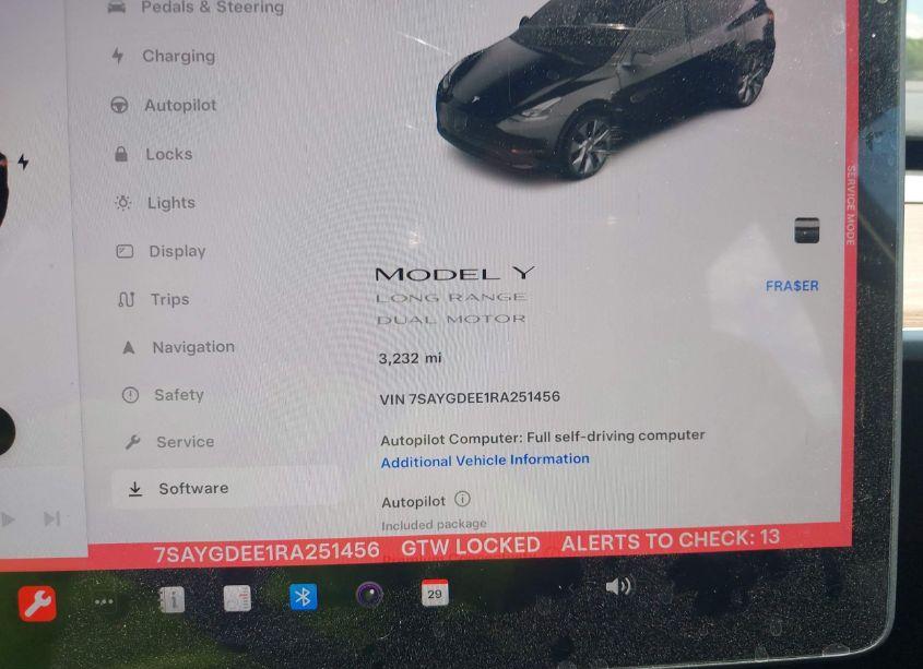 Photo 7 of 2024 Tesla Model Y LONG RANGE DUAL MOTOR ALL-WHEEL DRIVE (VIN 7SAYGDEE1RA251456)