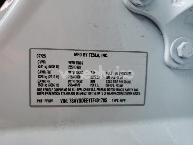 2026 TESLA MODEL Y N/A (VIN 7SAYGDEE1TF401785) main photo