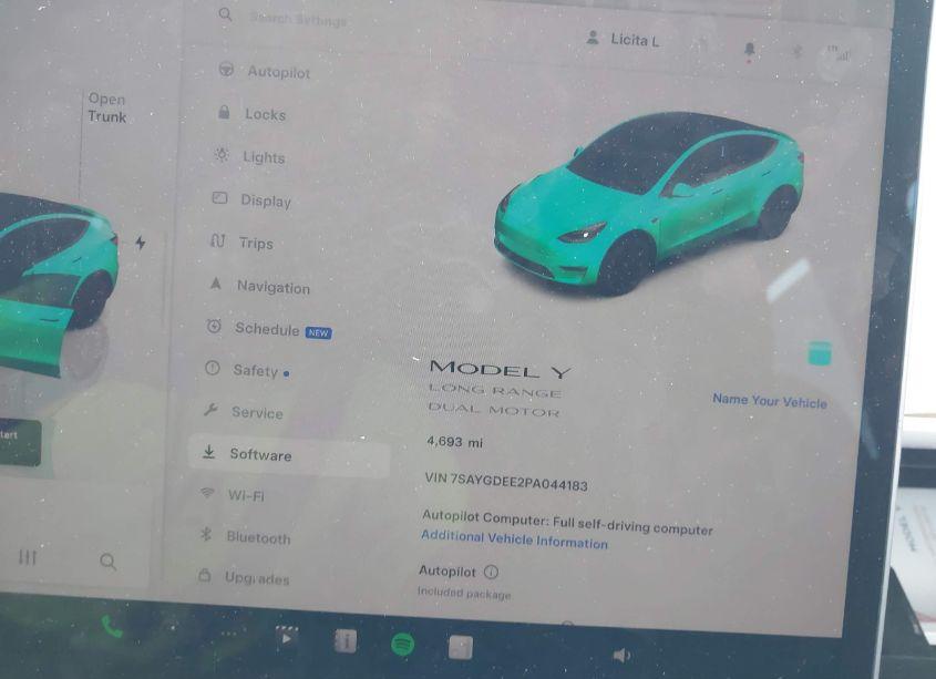 Photo 7 of 2023 Tesla Model Y AWD/LONG RANGE DUAL MOTOR ALL-WHEEL DRIVE (VIN 7SAYGDEE2PA044183)