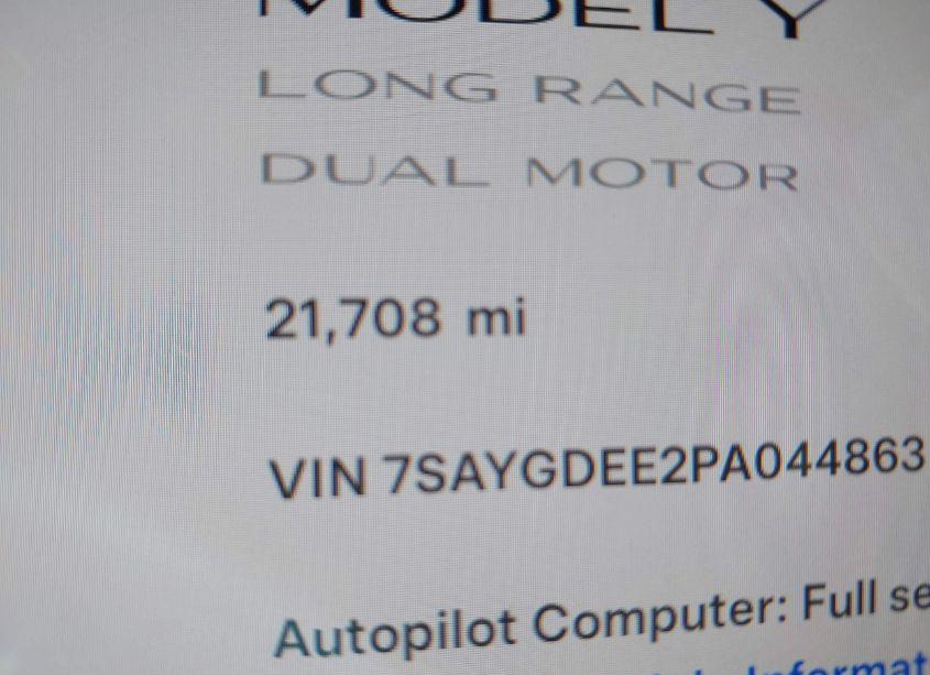 Photo 15 of 2023 Tesla Model Y AWD/LONG RANGE DUAL MOTOR ALL-WHEEL DRIVE (VIN 7SAYGDEE2PA044863)