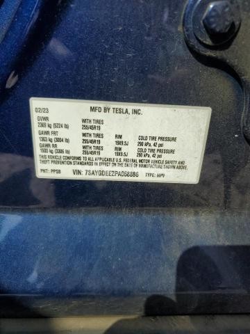 Photo 10 of 2023 TESLA MODEL Y (VIN 7SAYGDEE2PA068886)