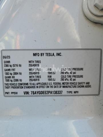 Photo 9 of 2023 TESLA MODEL Y (VIN 7SAYGDEE2PA138337)