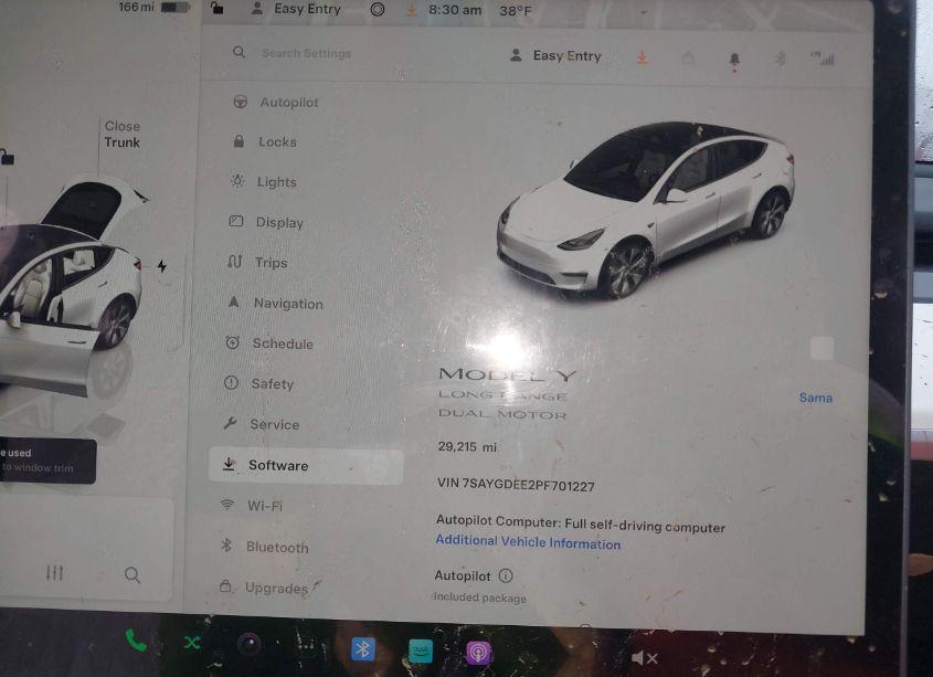 Photo 7 of 2023 Tesla Model Y AWD/LONG RANGE DUAL MOTOR ALL-WHEEL DRIVE (VIN 7SAYGDEE2PF701227)