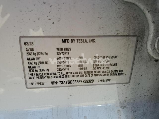 Photo 9 of 2023 TESLA MODEL Y (VIN 7SAYGDEE2PF739329)