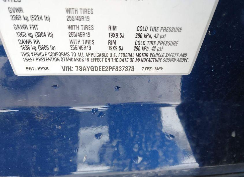 Photo 9 of 2023 Tesla Model Y AWD/LONG RANGE DUAL MOTOR ALL-WHEEL DRIVE (VIN 7SAYGDEE2PF837373)