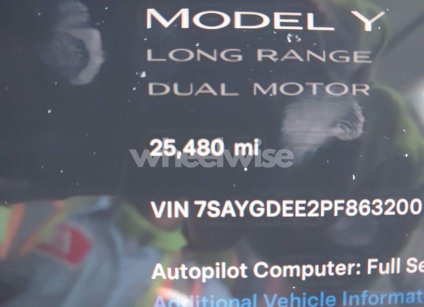 Photo 16 of 2023 Tesla Model Y AWD/LONG RANGE DUAL MOTOR ALL-WHEEL DRIVE (VIN 7SAYGDEE2PF863200)