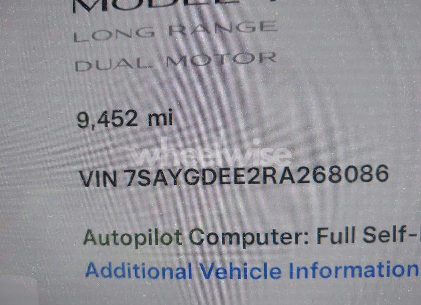 Photo 15 of 2024 Tesla Model Y LONG RANGE DUAL MOTOR ALL-WHEEL DRIVE (VIN 7SAYGDEE2RA268086)