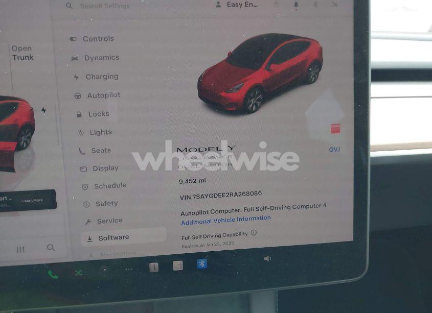 Photo 7 of 2024 Tesla Model Y LONG RANGE DUAL MOTOR ALL-WHEEL DRIVE (VIN 7SAYGDEE2RA268086)