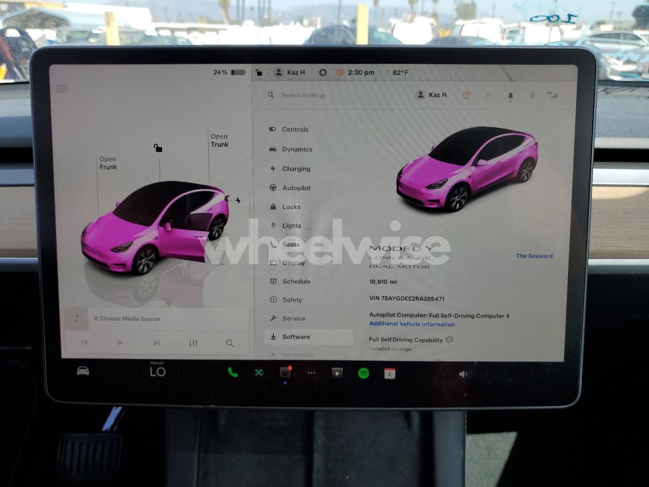 Photo 9 of 2024 TESLA MODEL Y (VIN 7SAYGDEE2RA285471)