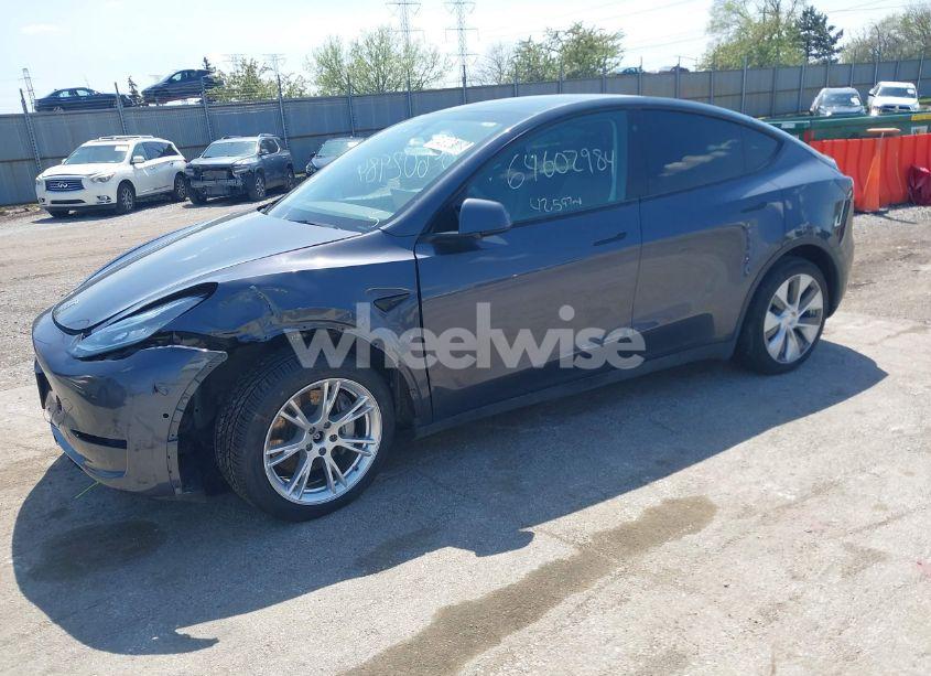 Photo 2 of 2022 Tesla Model Y LONG RANGE DUAL MOTOR ALL-WHEEL DRIVE (VIN 7SAYGDEE3NA007737)