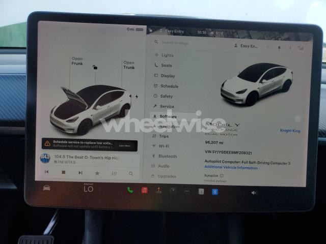 Photo 5 of 2021 TESLA MODEL Y (VIN 7SAYGDEE3NF375323)