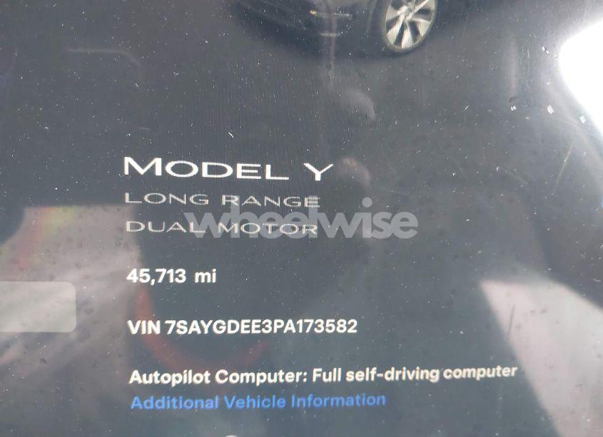 Photo 15 of 2023 Tesla Model Y AWD/LONG RANGE DUAL MOTOR ALL-WHEEL DRIVE (VIN 7SAYGDEE3PA173582)