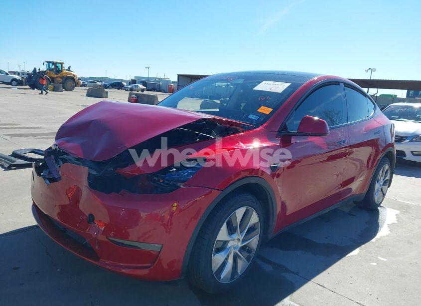 Photo 2 of 2023 Tesla Model Y AWD/LONG RANGE DUAL MOTOR ALL-WHEEL DRIVE (VIN 7SAYGDEE3PA201333)