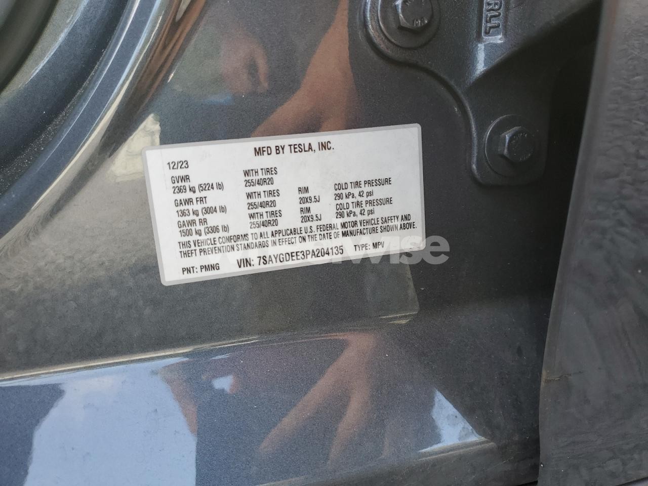 Photo 13 of 2023 TESLA MODEL Y (VIN 7SAYGDEE3PA204135)