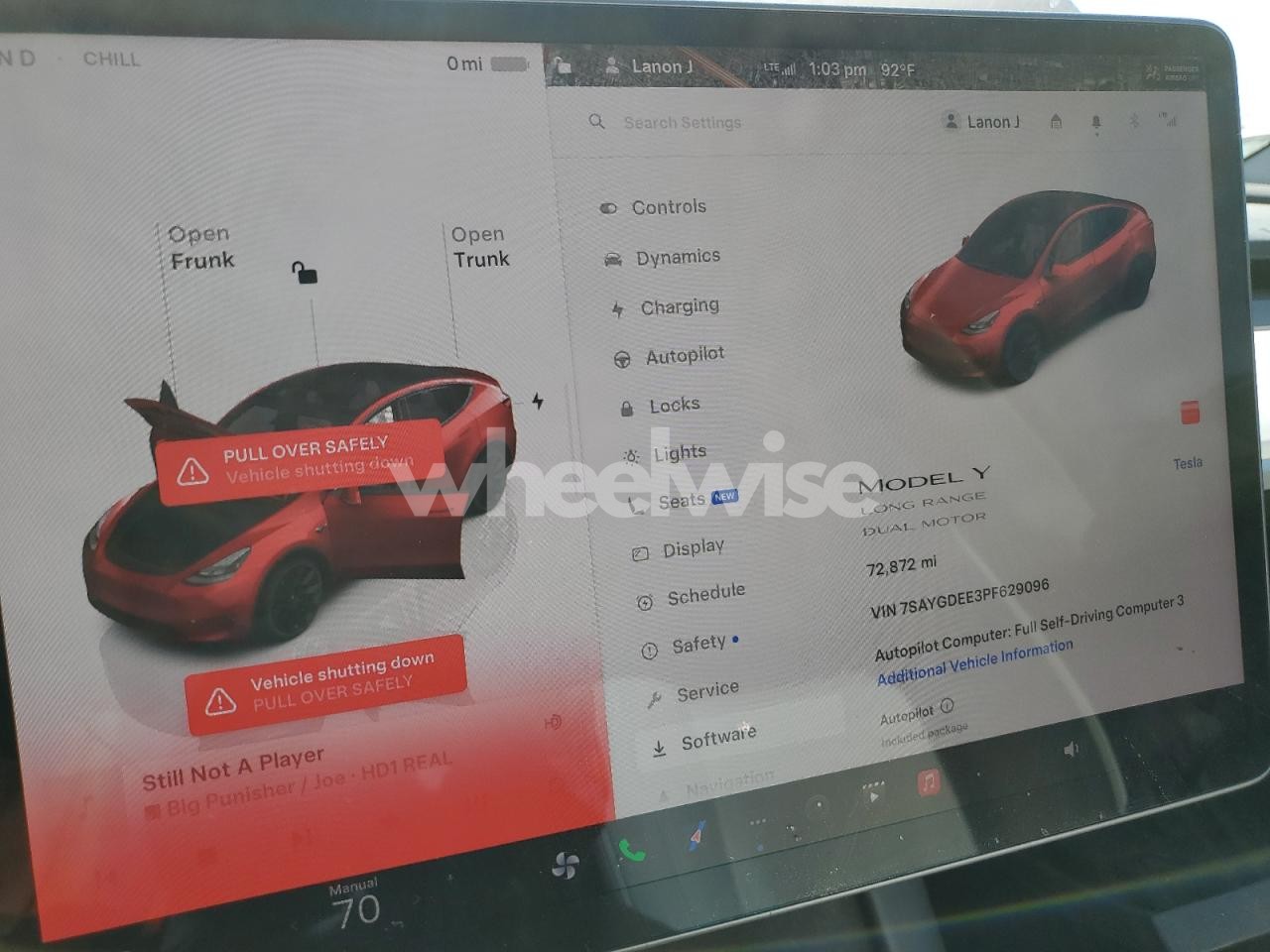Photo 9 of 2023 TESLA MODEL Y (VIN 7SAYGDEE3PF629096)