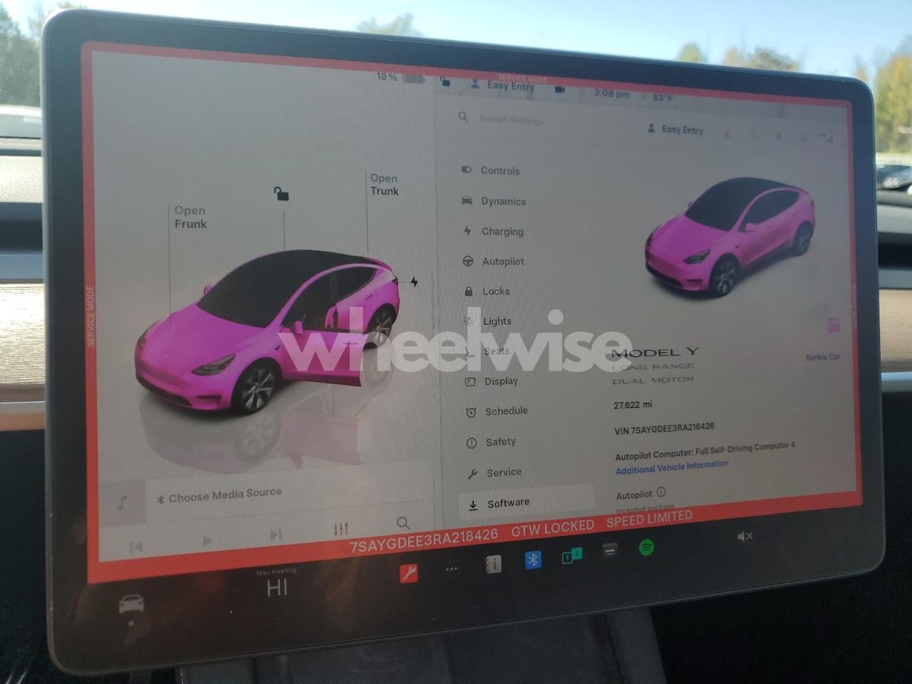 Photo 9 of 2024 TESLA MODEL Y (VIN 7SAYGDEE3RA218426)
