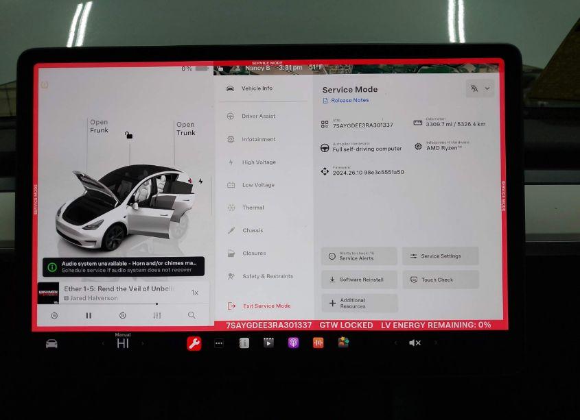 Photo 7 of 2024 Tesla Model Y LONG RANGE DUAL MOTOR ALL-WHEEL DRIVE (VIN 7SAYGDEE3RA301337)