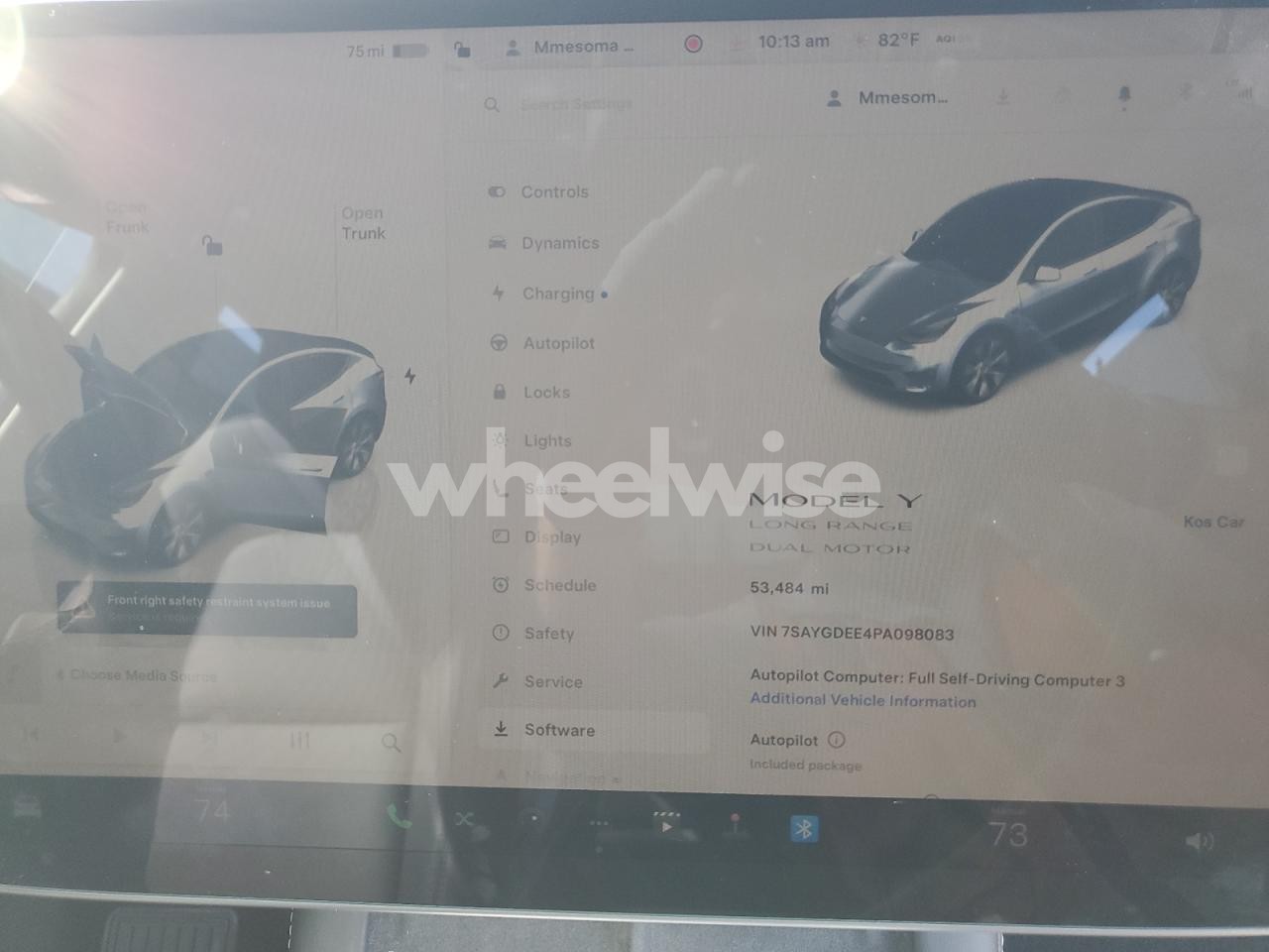 Photo 9 of 2023 TESLA MODEL Y (VIN 7SAYGDEE4PA098083)