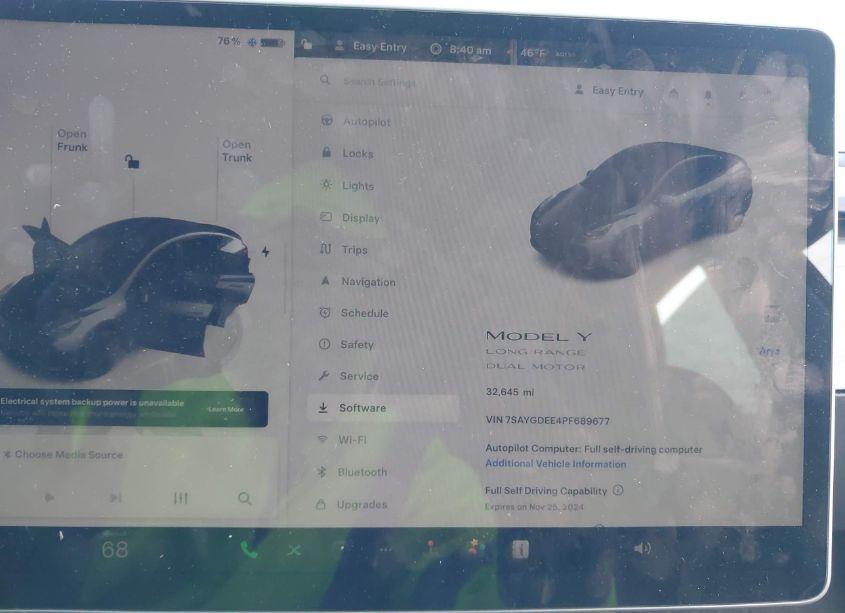 Photo 7 of 2023 Tesla Model Y AWD/LONG RANGE DUAL MOTOR ALL-WHEEL DRIVE (VIN 7SAYGDEE4PF689677)