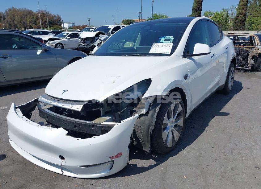 Photo 2 of 2023 Tesla Model Y AWD/LONG RANGE DUAL MOTOR ALL-WHEEL DRIVE (VIN 7SAYGDEE4PF807551)
