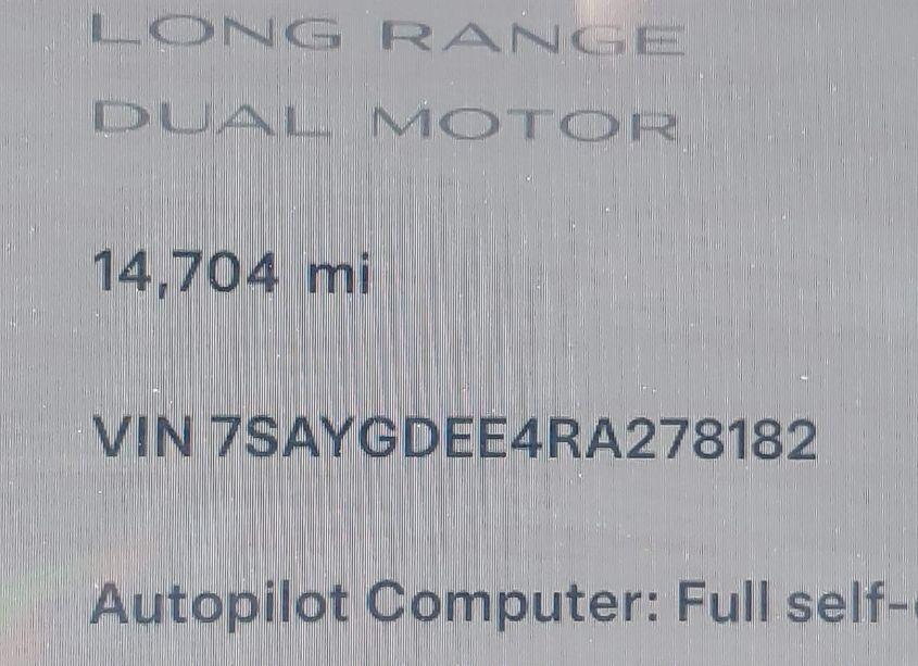 Photo 16 of 2024 Tesla Model Y LONG RANGE DUAL MOTOR ALL-WHEEL DRIVE (VIN 7SAYGDEE4RA278182)