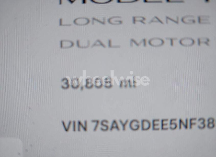 Photo 14 of 2022 Tesla Model Y LONG RANGE DUAL MOTOR ALL-WHEEL DRIVE (VIN 7SAYGDEE5NF389692)