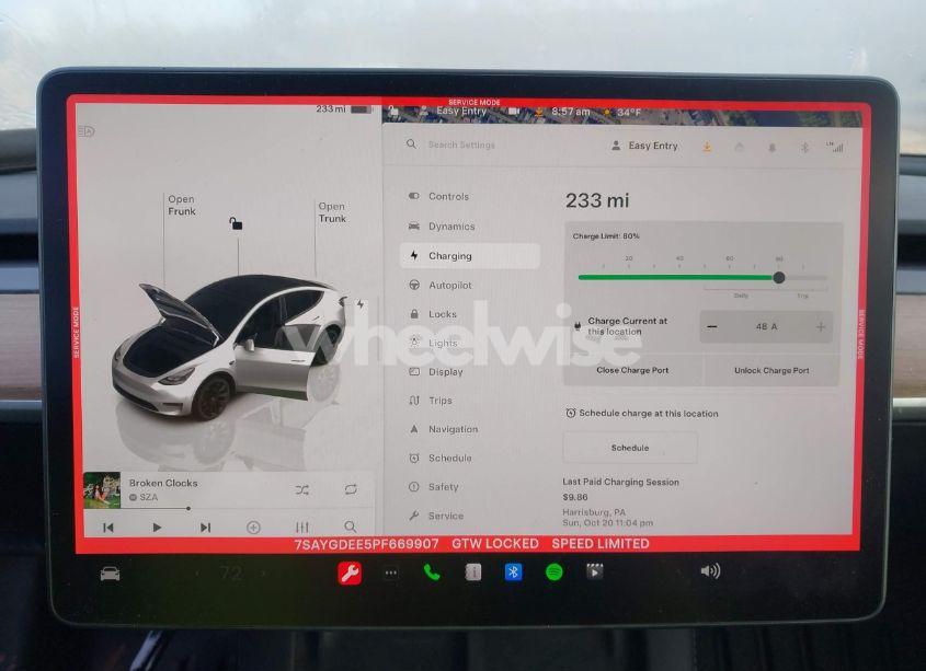 Photo 17 of 2023 Tesla Model Y AWD/LONG RANGE DUAL MOTOR ALL-WHEEL DRIVE (VIN 7SAYGDEE5PF669907)