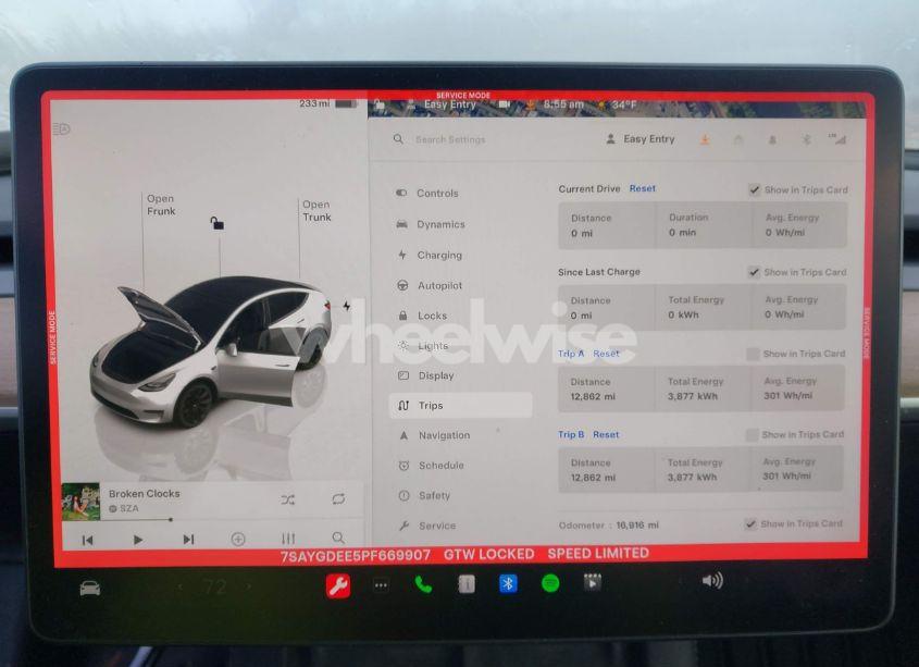 Photo 7 of 2023 Tesla Model Y AWD/LONG RANGE DUAL MOTOR ALL-WHEEL DRIVE (VIN 7SAYGDEE5PF669907)