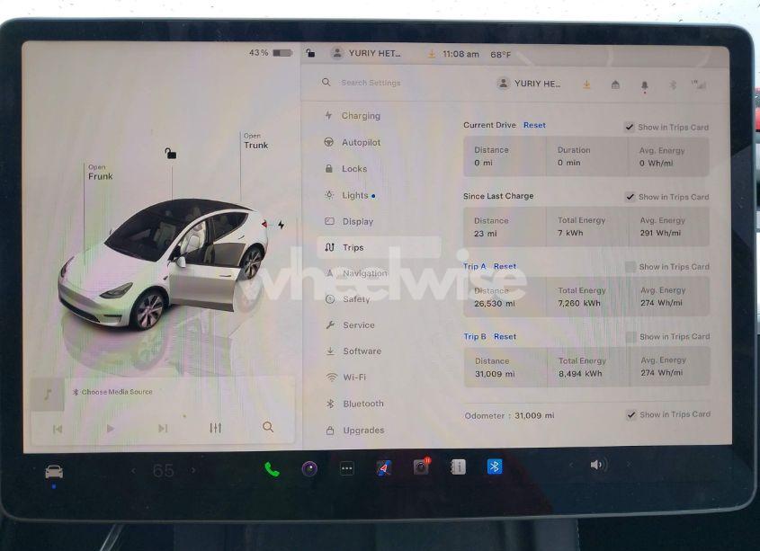 Photo 7 of 2023 Tesla Model Y AWD/LONG RANGE DUAL MOTOR ALL-WHEEL DRIVE (VIN 7SAYGDEE5PF712612)