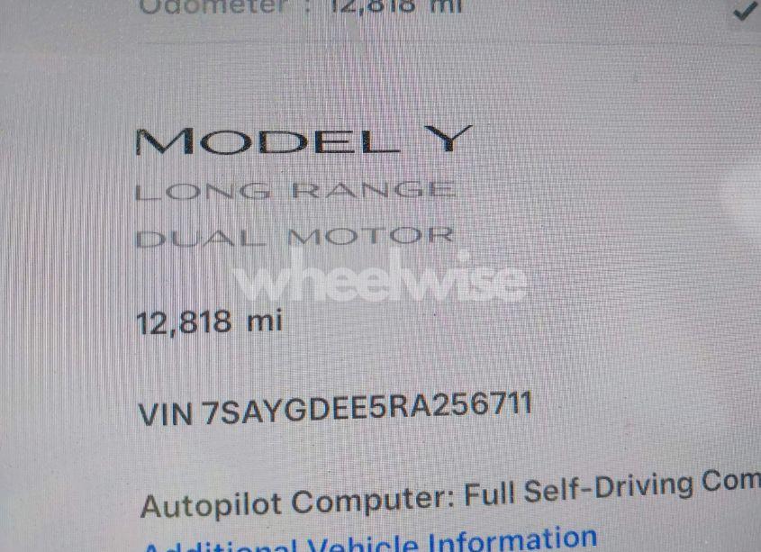 Photo 15 of 2024 Tesla Model Y LONG RANGE DUAL MOTOR ALL-WHEEL DRIVE (VIN 7SAYGDEE5RA256711)