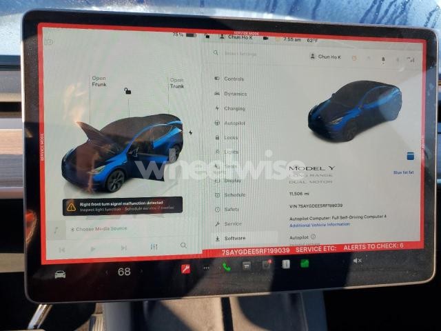 Photo 3 of 2024 TESLA MODEL Y (VIN 7SAYGDEE5RF199039)