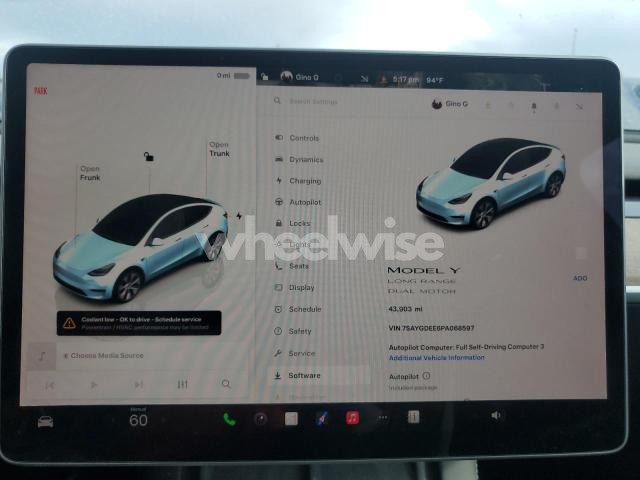 Photo 7 of 2023 TESLA MODEL Y (VIN 7SAYGDEE6PA068597)