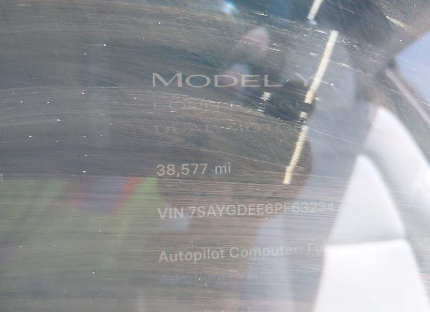 Photo 14 of 2023 Tesla Model Y AWD/LONG RANGE DUAL MOTOR ALL-WHEEL DRIVE (VIN 7SAYGDEE6PF632347)