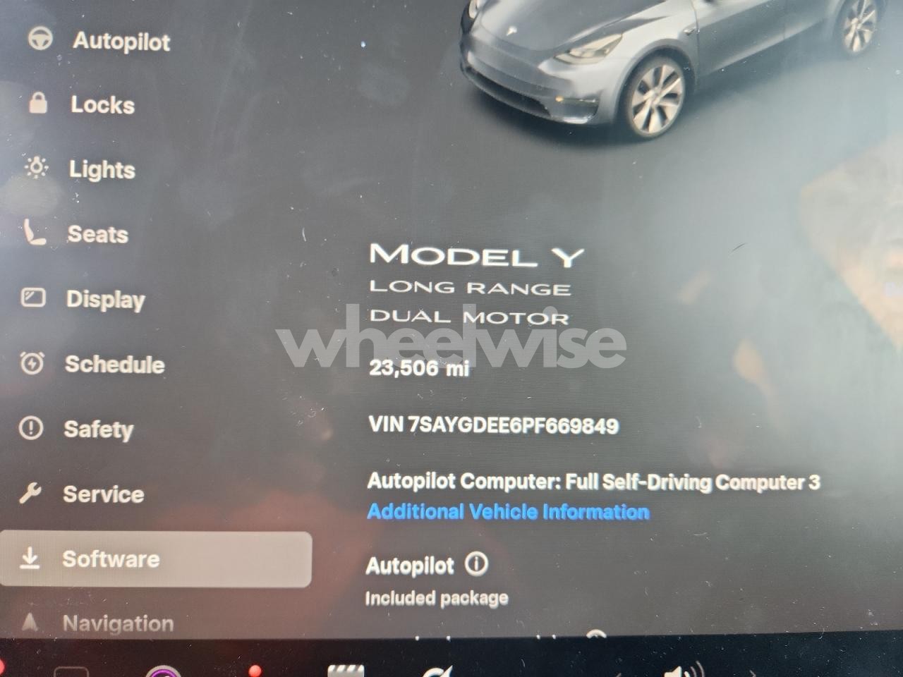 Photo 9 of 2023 TESLA MODEL Y (VIN 7SAYGDEE6PF669849)