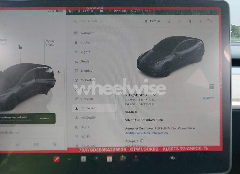 Photo 7 of 2024 Tesla Model Y LONG RANGE DUAL MOTOR ALL-WHEEL DRIVE (VIN 7SAYGDEE6RA226536)