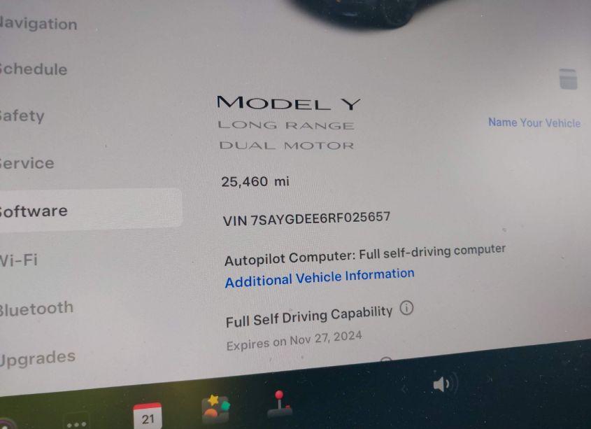 Photo 7 of 2024 Tesla Model Y LONG RANGE DUAL MOTOR ALL-WHEEL DRIVE (VIN 7SAYGDEE6RF025657)