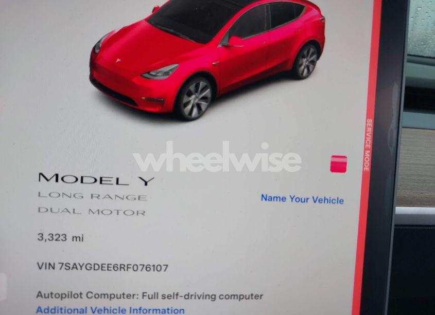 Photo 7 of 2024 Tesla Model Y LONG RANGE DUAL MOTOR ALL-WHEEL DRIVE (VIN 7SAYGDEE6RF076107)