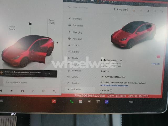Photo 6 of 2025 TESLA MODEL Y (VIN 7SAYGDEE6SF232698)