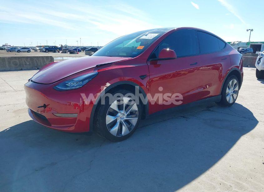 Photo 2 of 2023 Tesla Model Y AWD/LONG RANGE DUAL MOTOR ALL-WHEEL DRIVE (VIN 7SAYGDEE7PA137684)
