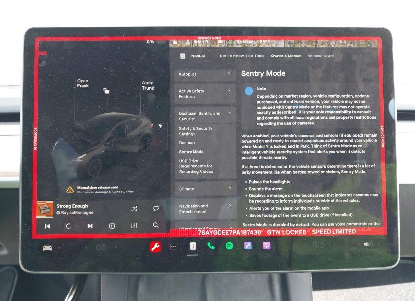 Photo 7 of 2023 Tesla Model Y AWD/LONG RANGE DUAL MOTOR ALL-WHEEL DRIVE (VIN 7SAYGDEE7PA187436)