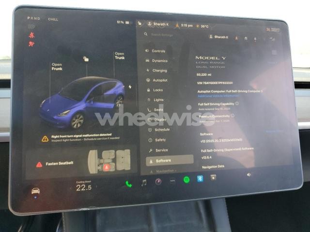 Photo 9 of 2023 TESLA MODEL Y (VIN 7SAYGDEE7PF633331)