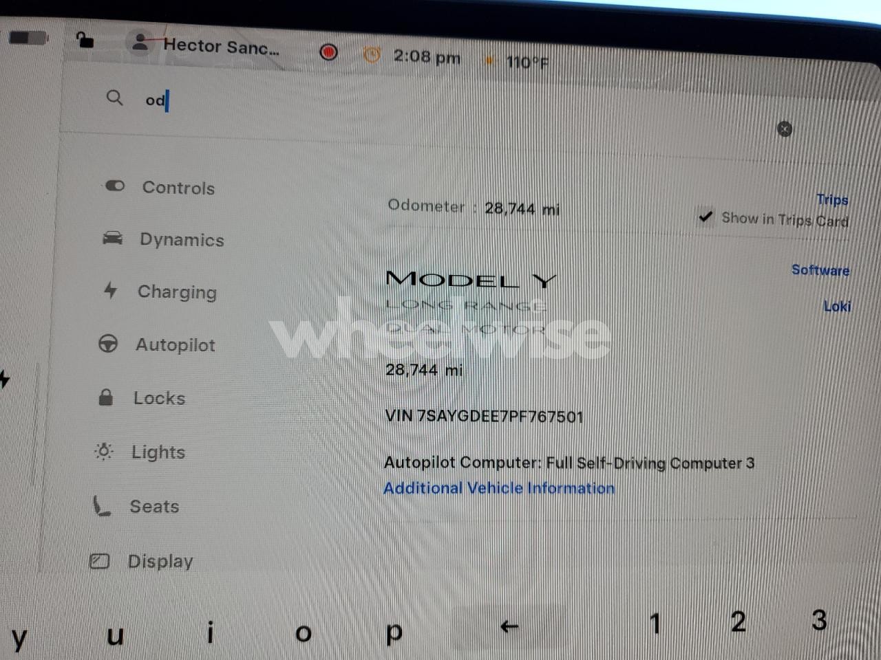 Photo 9 of 2023 TESLA MODEL Y (VIN 7SAYGDEE7PF767501)