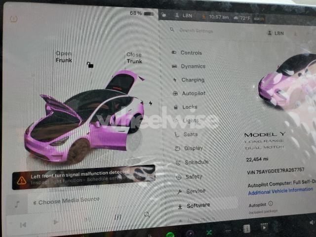 Photo 8 of 2024 TESLA MODEL Y (VIN 7SAYGDEE7RA267757)