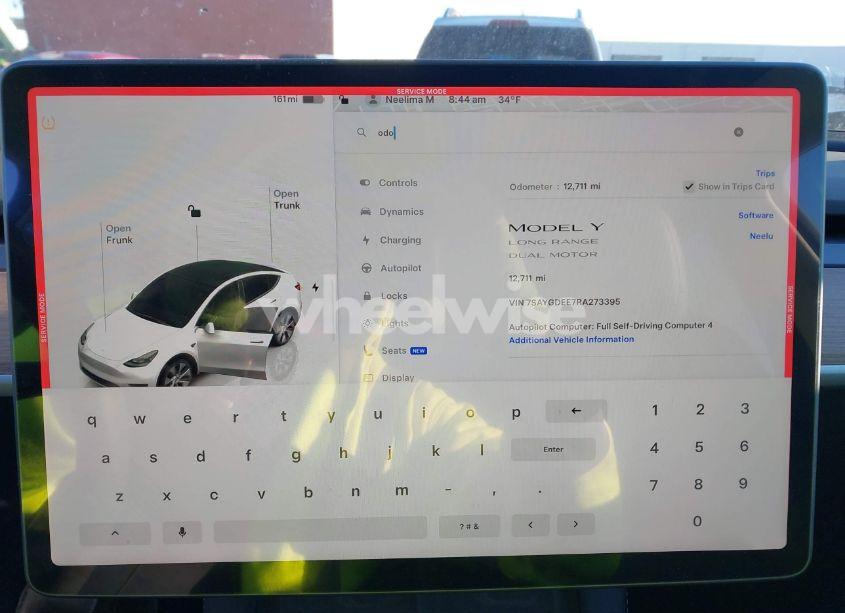 Photo 7 of 2024 Tesla Model Y LONG RANGE DUAL MOTOR ALL-WHEEL DRIVE (VIN 7SAYGDEE7RA273395)