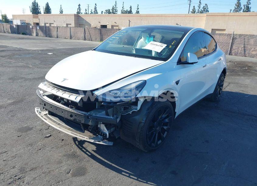 Photo 2 of 2022 Tesla Model Y LONG RANGE DUAL MOTOR ALL-WHEEL DRIVE (VIN 7SAYGDEE8NF422636)