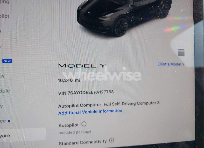 Photo 7 of 2023 Tesla Model Y AWD/LONG RANGE DUAL MOTOR ALL-WHEEL DRIVE (VIN 7SAYGDEE8PA127763)