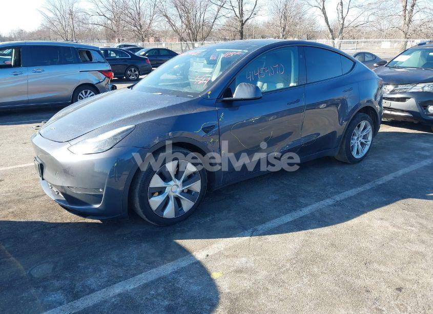 Photo 2 of 2023 Tesla Model Y AWD/LONG RANGE DUAL MOTOR ALL-WHEEL DRIVE (VIN 7SAYGDEE8PF871849)