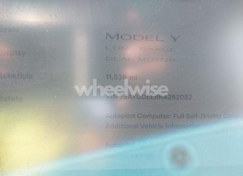 Photo 16 of 2024 Tesla Model Y LONG RANGE DUAL MOTOR ALL-WHEEL DRIVE (VIN 7SAYGDEE8RA262082)