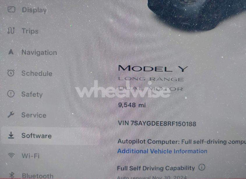 Photo 7 of 2024 Tesla Model Y LONG RANGE DUAL MOTOR ALL-WHEEL DRIVE (VIN 7SAYGDEE8RF150188)