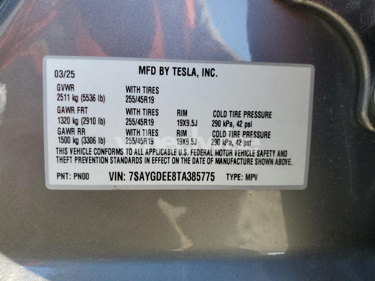 Photo 12 of 2026 TESLA MODEL Y (VIN 7SAYGDEE8TA385775)